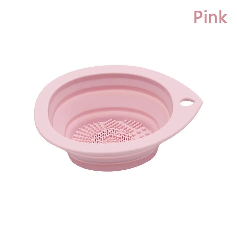 Silicone Makeup Brush Cleaner – Foldable Scrubber & Washing Mat