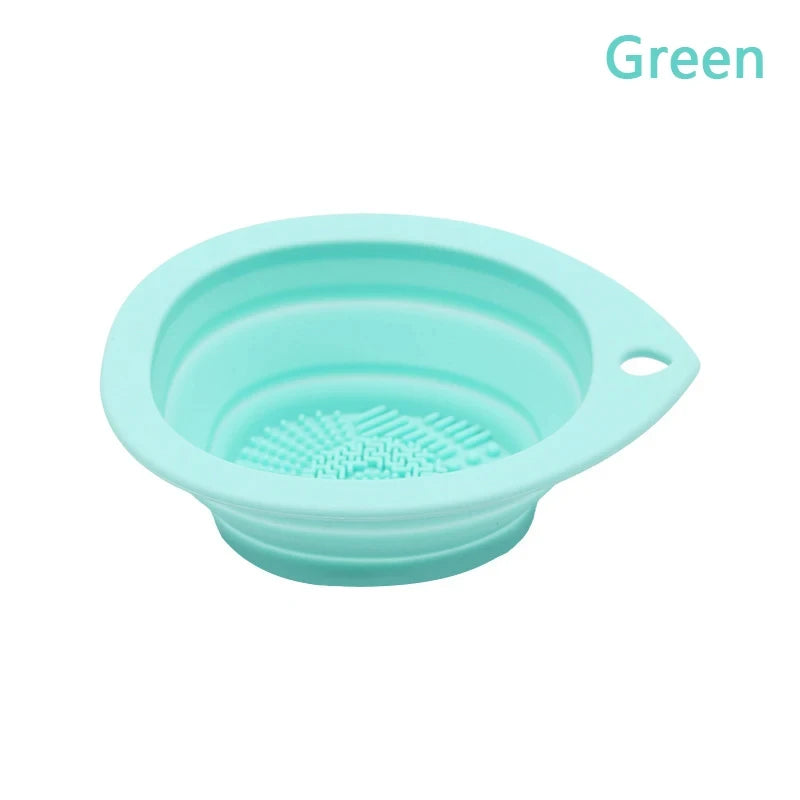 Silicone Makeup Brush Cleaner – Foldable Scrubber & Washing Mat